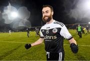 4 January 2020; Conor Laverty of Kilcoo celebrates after the AIB GAA Football All-Ireland Senior Club Championship semi-final match between Kilcoo and Ballyboden St Enda's at Kingspan Breffni in Cavan. Photo by Piaras Ó Mídheach/Sportsfile