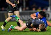 4 January 2020; Conor Fitzgerald of Connacht is tackled by Roman Salanoa of Leinster during the Guinness PRO14 Round 10 match between Leinster and Connacht at the RDS Arena in Dublin. Photo by Seb Daly/Sportsfile