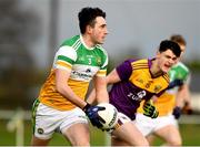 4 January 2020; Eoin Rigney of Offaly in action against Wexford during the 2020 O'Byrne Cup Round 2 match between Offaly and Wexford at Faithful Fields in Kilcormac, Offaly. Photo by Matt Browne/Sportsfile