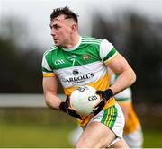 4 January 2020; Jordan Hayes of Offaly during the 2020 O'Byrne Cup Round 2 match between Offaly and Wexford at Faithful Fields in Kilcormac, Offaly. Photo by Matt Browne/Sportsfile