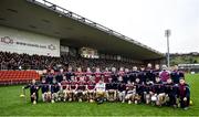 5 January 2020; The Slaughtneil team prior to the AIB GAA Hurling All-Ireland Senior Club Championship semi-final between Ballyhale Shamrocks and Slaughtnell at Pairc Esler in Newry, Co. Down. Photo by David Fitzgerald/Sportsfile