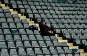 5 January 2020; A supporter watches on from the stands during the 2020 Walsh Cup Round 3 match between Dublin and Carlow at Parnell Park in Dublin. Photo by Sam Barnes/Sportsfile