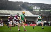 5 January 2020; Colin Fennelly of Ballyhale Shamrocks in action against Seán Cassidy of Slaughtneil during the AIB GAA Hurling All-Ireland Senior Club Championship semi-final between Ballyhale Shamrocks and Slaughtnell at Pairc Esler in Newry, Co. Down. Photo by David Fitzgerald/Sportsfile