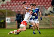 5 January 2020; Conn Kilpatrick of Tyrone in action against Ciaran Brady and Stephen Smith of Cavan during the Bank of Ireland Dr McKenna Cup Round 2 match between Tyrone and Cavan at Healy Park in Omagh, Tyrone. Photo by Oliver McVeigh/Sportsfile