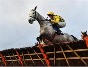 5 January 2020; Asterion Forlonge, with Paul Townend up, jumps the last during the first circuit on their way to winning the INH Stallion Owners EBF Maiden Hurdle at Naas Racecourse in Naas, Co Kildare. Photo by Seb Daly/Sportsfile