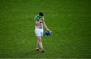 5 January 2020; Adam Dunne of Carlow dejected following the 2020 Walsh Cup Round 3 match between Dublin and Carlow at Parnell Park in Dublin. Photo by Sam Barnes/Sportsfile