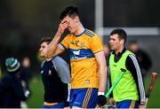 5 January 2020; Colin Guilfoyle of Clare reacts following the Co-op Superstores Munster Hurling League 2020 Group A match between Clare and Limerick at O'Garney Park in Sixmilebridge, Clare. Photo by Harry Murphy/Sportsfile