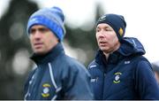 5 January 2020; Westmeath manager Shane O'Brien, right, and selector Alan Kerins during the 2020 Walsh Cup Round 3 match between Laois and Westmeath at O'Keeffe Park in Borris in Ossory, Laois. Photo by Ramsey Cardy/Sportsfile