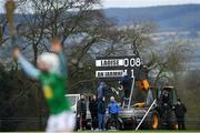 5 January 2020; Scoreboard operators during the 2020 Walsh Cup Round 3 match between Laois and Westmeath at O'Keeffe Park in Borris in Ossory, Laois. Photo by Ramsey Cardy/Sportsfile