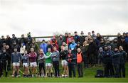 5 January 2020; Westmeath manager Shane O'Brien and selector Alan Kerins, and the Westmeath substitutes watch on from the sideline during the 2020 Walsh Cup Round 3 match between Laois and Westmeath at O'Keeffe Park in Borris in Ossory, Laois. Photo by Ramsey Cardy/Sportsfile