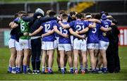 5 January 2020; The Cavan team huddle after the Bank of Ireland Dr McKenna Cup Round 2 match between Tyrone and Cavan at Healy Park in Omagh, Tyrone. Photo by Oliver McVeigh/Sportsfile