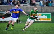 5 January 2020; Darragh Lyne of Kerry in action against Jack Kennedy of Tipperary during the 2020 McGrath Cup Group B match between Tipperary and Kerry at Clonmel Sportsfield in Clonmel, Tipperary. Photo by Brendan Moran/Sportsfile