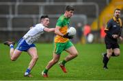 5 January 2020; Daire O'Baoill of Donegal in action against Shane Carey of Monaghan during the Bank of Ireland Dr McKenna Cup Round 2 match between Donegal and Monaghan at Páirc MacCumhaill in Ballybofey, Donegal. Photo by Philip Fitzpatrick/Sportsfile