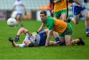 5 January 2020; Keith McEneney of Monaghan in action against Caolan Ward of Donegal during the Bank of Ireland Dr McKenna Cup Round 2 match between Donegal and Monaghan at Páirc MacCumhaill in Ballybofey, Donegal. Photo by Philip Fitzpatrick/Sportsfile