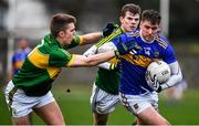 5 January 2020; Conor Sweeney of Tipperary in action against Dylan Casey of Kerry during the 2020 McGrath Cup Group B match between Tipperary and Kerry at Clonmel Sportsfield in Clonmel, Tipperary. Photo by Brendan Moran/Sportsfile
