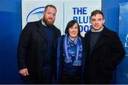 4 January 2020; Leinster players Michael Bent and Rowan Osborne with supporters in the Blue Room at the Guinness PRO14 Round 10 match between Leinster and Connacht at the RDS Arena in Dublin. Photo by Sam Barnes/Sportsfile