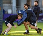 6 January 2020; James Tracy, left, and James Lowe during a Leinster Rugby Squad Training at Leinster Rugby Headquarters in Energia Park in Donnybrook, Dublin. Photo by Harry Murphy/Sportsfile