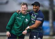 4 January 2020; Kieran Marmion, left, and and Bundee Aki during Connacht Rugby squad training at The Sportsground in Galway. Photo by Sam Barnes/Sportsfile