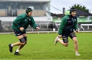 4 January 2020; Ultan Dillane, left, and Eoghan Masterson during Connacht Rugby squad training at The Sportsground in Galway. Photo by Sam Barnes/Sportsfile
