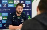 4 January 2020; Paddy McAllister speaking during a Connacht Rugby press conference at The Sportsground in Galway. Photo by Sam Barnes/Sportsfile