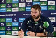 4 January 2020; Paddy McAllister speaking during a Connacht Rugby press conference at The Sportsground in Galway. Photo by Sam Barnes/Sportsfile