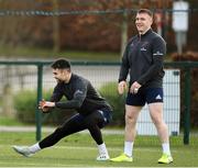 8 January 2020; Rory Scannell, right, and Conor Murray during a Munster Rugby squad training session at University of Limerick in Limerick. Photo by Matt Browne/Sportsfile