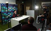 8 January 2020; Munster head coach Johann van Graan during a Munster Rugby press conference at University of Limerick in Limerick. Photo by Matt Browne/Sportsfile