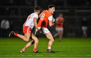 8 January 2020; Niall Grimley of Armagh in action against Conor Grugan of Tyrone during the Bank of Ireland Dr McKenna Cup Round 3 match between Armagh and Tyrone at Athletic Grounds in Armagh. Photo by Piaras Ó Mídheach/Sportsfile