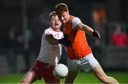 8 January 2020; Jason Duffy of Armagh in action against Michael O'Neill of Tyrone during the Bank of Ireland Dr McKenna Cup Round 3 match between Armagh and Tyrone at Athletic Grounds in Armagh. Photo by Piaras Ó Mídheach/Sportsfile