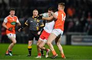 8 January 2020; Conn Kilpatrick of Tyrone in action against Rian O'Neill of Armagh during the Bank of Ireland Dr McKenna Cup Round 3 match between Armagh and Tyrone at Athletic Grounds in Armagh. Photo by Piaras Ó Mídheach/Sportsfile