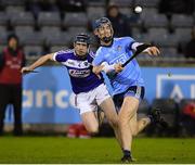 9 January 2020; Riain McBride of Dublin in action against Donncha Hartnett of Laois during the 2020 Walsh Cup Round 2 match between Dublin and Laois at Parnell Park in Dublin. Photo by Matt Browne/Sportsfile