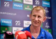 10 January 2020; Head coach Leo Cullen during a Leinster Rugby press conference at Leinster Rugby Headquarters in UCD, Dublin. Photo by Harry Murphy/Sportsfile