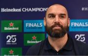 10 January 2020; Scott Fardy during a Leinster Rugby press conference at Leinster Rugby Headquarters in UCD, Dublin. Photo by Harry Murphy/Sportsfile