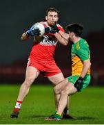 8 January 2020; Ryan Bellv of Derry in action against Conor Parke of Donegal during the Bank of Ireland Dr McKenna Cup Round 3 match between Derry and Donegal at Celtic Park in Derry. Photo by Oliver McVeigh/Sportsfile