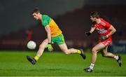 8 January 2020; Caolan Ward of Donegal in action against Ciaran McFaul of Derry during the Bank of Ireland Dr McKenna Cup Round 3 match between Derry and Donegal at Celtic Park in Derry. Photo by Oliver McVeigh/Sportsfile