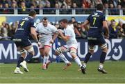 11 January 2020; Jordi Murphy of Ulster on the attack during the Heineken Champions Cup Pool 3 Round 5 match between ASM Clermont Auvergne and Ulster at Stade Marcel-Michelin in Clermont-Ferrand, France. Photo by John Dickson/Sportsfile