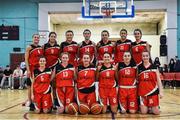 11 January 2020; The Team Tom McCarthy's St Mary's team ahead of the Hula Hoops Women's Division One National Cup Semi-Final match between Team Tom McCarthy's St Mary's and Portlaoise Panthers at Parochial Hall in Cork. Photo by Sam Barnes/Sportsfile