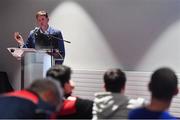 11 January 2020; Paul Clarke, Director, Match-Fit, speaking at the GAA Games Development Conference, in partnership with Sky Sports, which took place in Croke Park on Friday and Saturday. A record attendance of over 800 delegates were present to see over 30 speakers from the world of Gaelic games, sport and education. Photo by Seb Daly/Sportsfile