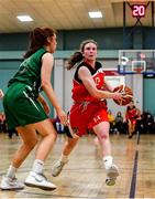 11 January 2020; Siofra O’Shea of Team Tom McCarthy's St Mary's in action against Claire Melia of Portlaoise Panthers during the Hula Hoops Women's Division One National Cup Semi-Final match between Team Tom McCarthy's St Mary's and Portlaoise Panthers at Parochial Hall in Cork. Photo by Sam Barnes/Sportsfile