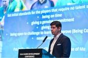 11 January 2020; Eamonn Fitzmaurice, Former Kerry Senior Football manager, speaking at the GAA Games Development Conference, in partnership with Sky Sports, which took place in Croke Park on Friday and Saturday. A record attendance of over 800 delegates were present to see over 30 speakers from the world of Gaelic games, sport and education. Photo by Seb Daly/Sportsfile