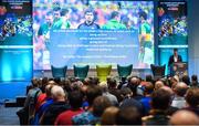 11 January 2020; Eamonn Fitzmaurice, Former Kerry Senior Football manager, speaking at the GAA Games Development Conference, in partnership with Sky Sports, which took place in Croke Park on Friday and Saturday. A record attendance of over 800 delegates were present to see over 30 speakers from the world of Gaelic games, sport and education. Photo by Seb Daly/Sportsfile