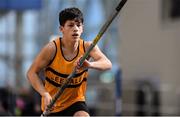 11 January 2020; Conor Callinan of Leevale A.C. competing in the Men's Pole Vault during the AAI National Indoor League Round 1 at National Indoor Arena, Sport Ireland Campus in Dublin. Photo by Ben McShane/Sportsfile