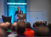 11 January 2020; Prof. Niall Moyna, Health & Human Performance, DCU, speaking at the GAA Games Development Conference, in partnership with Sky Sports, which took place in Croke Park on Friday and Saturday. A record attendance of over 800 delegates were present to see over 30 speakers from the world of Gaelic games, sport and education. Photo by Seb Daly/Sportsfile