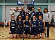 11 January 2020; The UU Tigers team ahead of the Hula Hoops U20 Women's National Cup Semi-Finall match between Templeogue BC and UU Tigers at Parochial Hall in Cork. Photo by Sam Barnes/Sportsfile