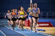 11 January 2020; Jodie McCann, 216, of Dublin City Harriers A.C. competing in the Women's 1500m during the AAI National Indoor League Round 1 at National Indoor Arena, Sport Ireland Campus in Dublin. Photo by Ben McShane/Sportsfile