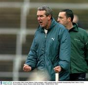 30 November 2003; Frank Doherty, Caltra manager. AIB Connacht Senior Football Championship Final, Caltra v Curry, Pearse Stadium, Galway. Picture credit; David Maher / SPORTSFILE *EDI*
