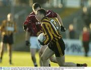 23 November 2003; Liam Ryan, Round Towers, in action against Arles-Kilcruise's James Conway. AIB Leinster Club Football Championship Semi-Final, Arles-Kilcruise v Round Towers, Dr. Cullen Park, Carlow. Picture credit; Matt Browne / SPORTSFILE *EDI*