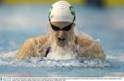 11 December 2003; Ireland's Emma Robinson in action during her heat of the Women's 50m Breaststroke where she qualified for the semi-final. European Swimming Short Course Championships, National Aquatic Centre, Abbotstown, Dublin, Ireland. Picture credit; Brendan Moran / SPORTSFILE *EDI*