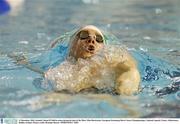 12 December 2003; Ireland's Donal O'Neill in action during his heat of the Men's 50m Backstroke. European Swimming Short Course Championships, National Aquatic Centre, Abbotstown, Dublin, Ireland. Picture credit; Brendan Moran / SPORTSFILE *EDI*