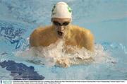 14 December 2003; Ireland's Andrew Bree on his way to winning a Silver Medal in the Men's 200m Breaststroke Final. European Swimming Short Course Championships, National Aquatic Centre, Abbotstown, Dublin, Ireland. Picture credit; Brendan Moran / SPORTSFILE *EDI*